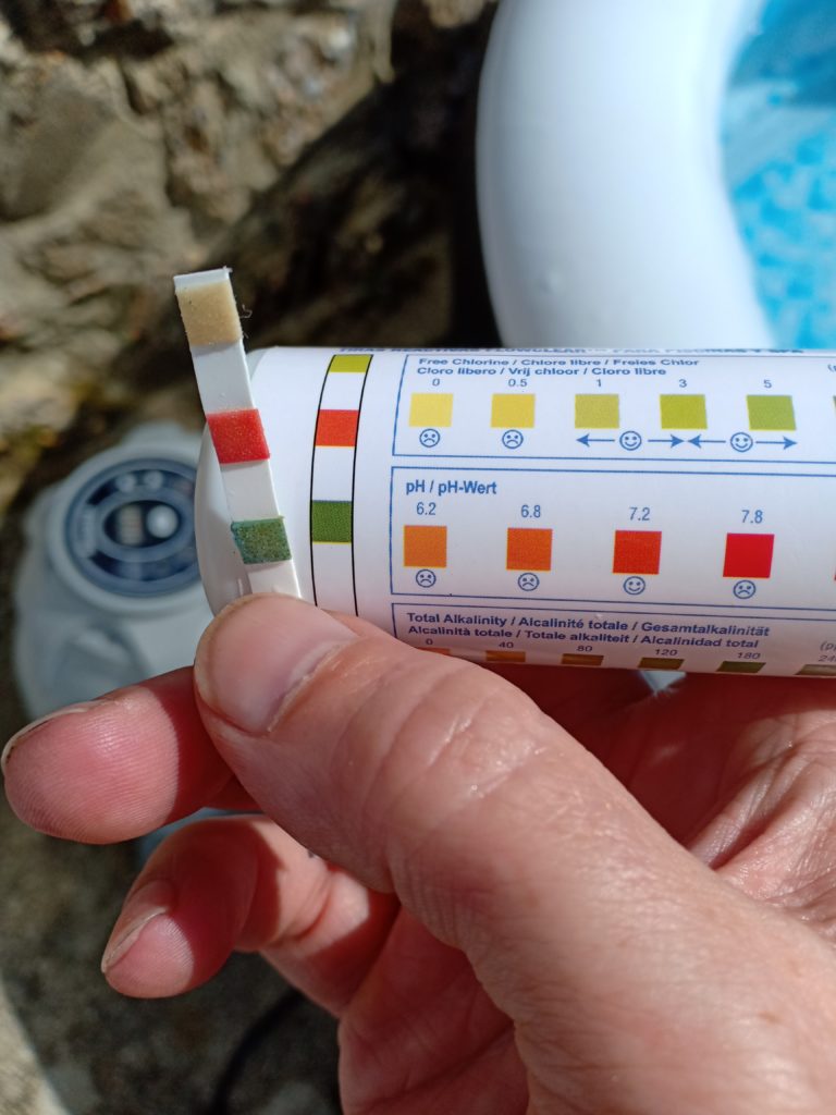 Check your test strip against the chart