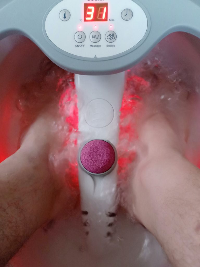 The Beurer FB50 massage and bubbles option