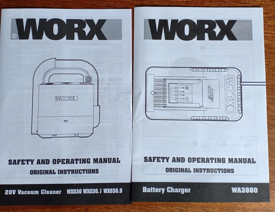 Worx WA030 instruction manuals