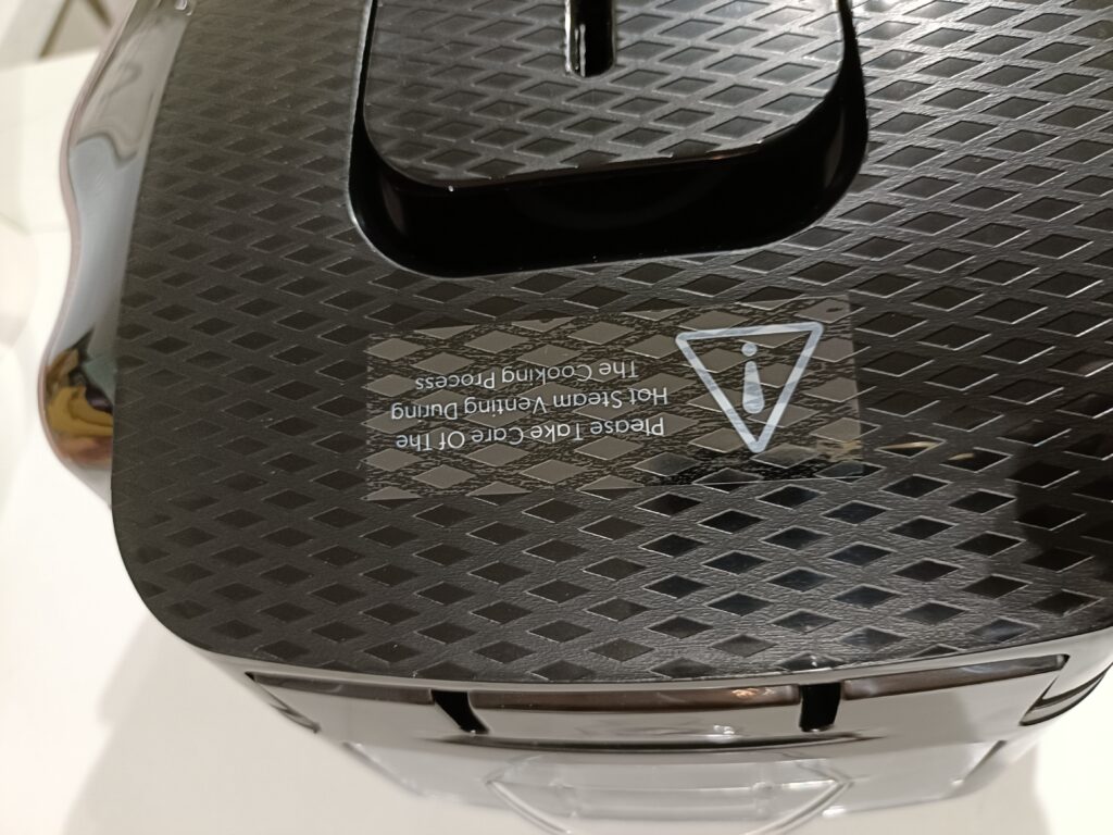 Detachable vent to allow excess steam to escape