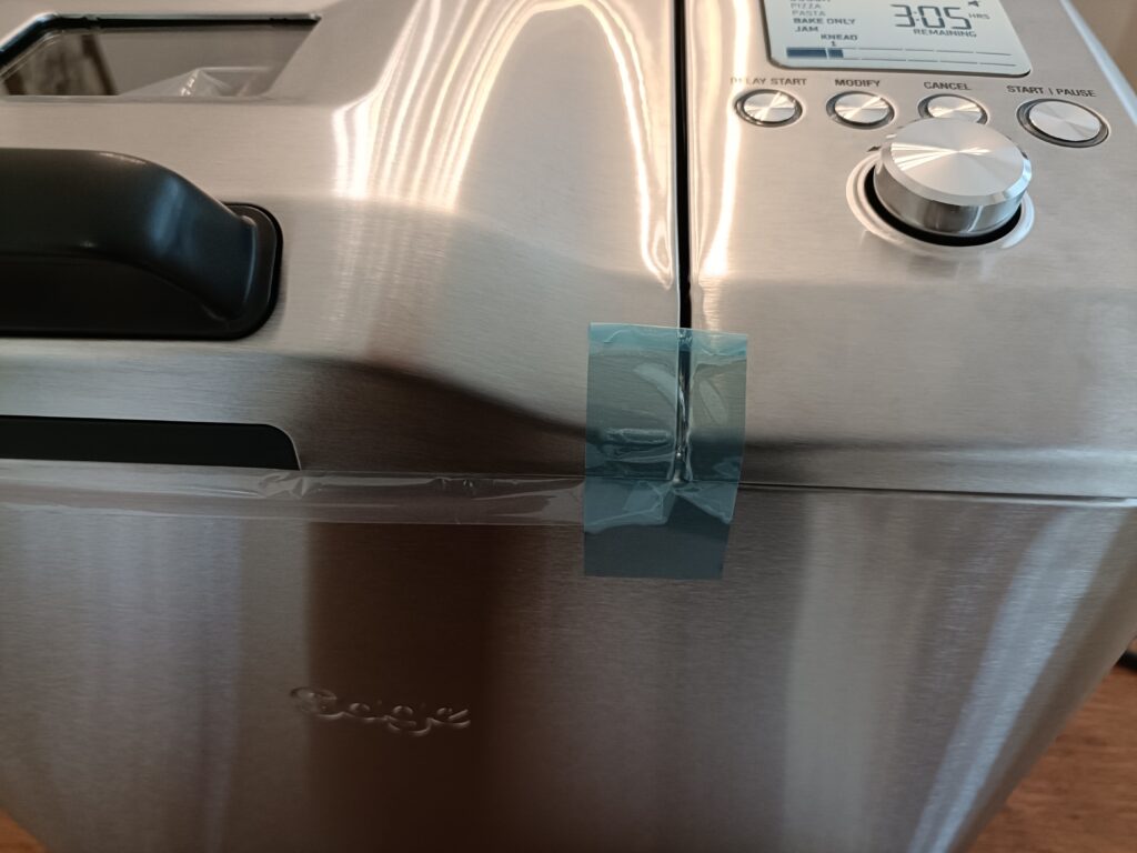 Easy to peel tape covering openings in transit