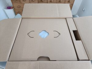 Tightly packed cardboard packaging